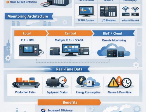 مانیتورینگ کارخانه با PLC